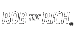 rob the rich logo trans white